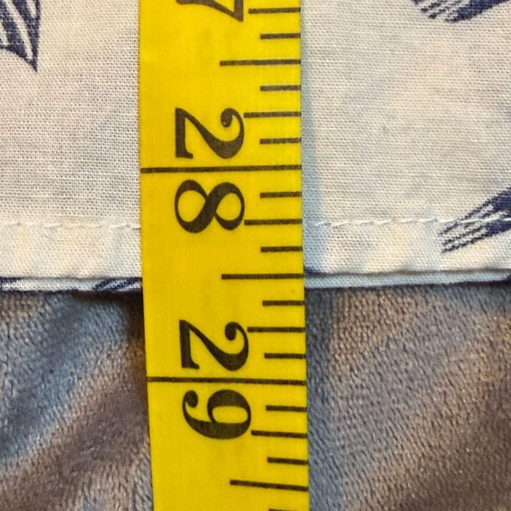 American Eagle white and blue Hawaiian Luau shirt Size M - 0266 - Picture 6 of 8